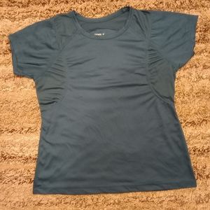 Jockey short sleeve blue athletic shirt size medium